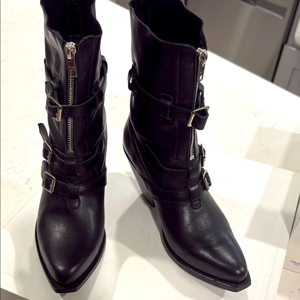 Celine mid calf boot